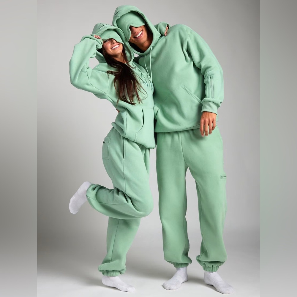 Comfrt Mint Green “Aloe” Matching Airplane Mode Hoodie and Sweatpants Set